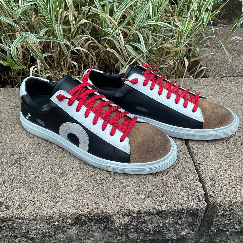 New Oliver Cabell Low 1 Womens Leather Fango Leather Sneakers EU 38 Italy